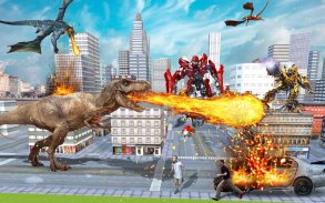 power Robot vs Dinosaur war 3D screenshot 2