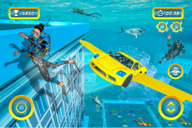 Underwater Flying Car Stunt screenshot 5