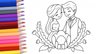 Princess Wedding Coloring Game screenshot 4