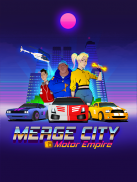 MERGE CITY: MOTOR EMPIRE - Car Idle Racing Game screenshot 2