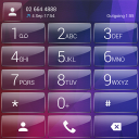 Dialer theme Polygon Glass