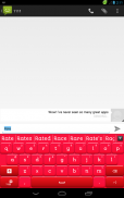 लाल प्लास्टिक कीबोर्ड screenshot 10