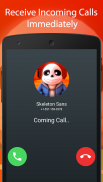 Skeleton Sans Fake Video Call screenshot 2