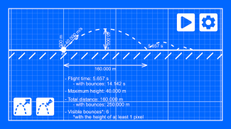 Projectile motion screenshot 1