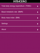 TDEE + BMR + BMI Calculator screenshot 3