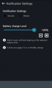 Battery charge alert - SIMPLE screenshot 2