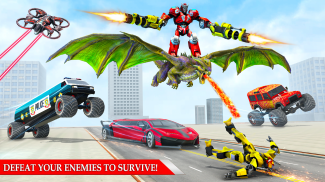 Ramp Car Robot Transforming Game:Jeux de Robot Car screenshot 1