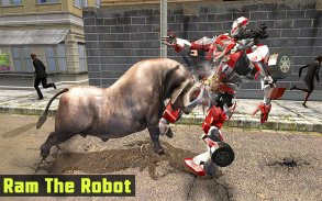 Super X Robot VS Angry Bull Attack Simulator screenshot 8