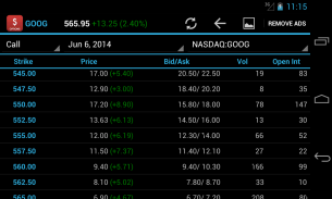 Stock Option Quotes screenshot 4