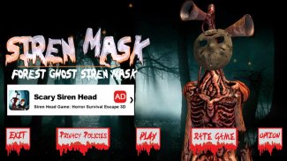 Siren Head Mask: The Forest scary screenshot 7
