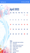 Calendar 2022 With Holiday screenshot 1