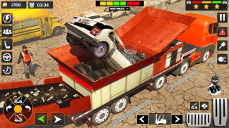 Monster Car Crusher Crane 2017 screenshot 2