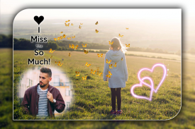 Miss You Photo Frame screenshot 0