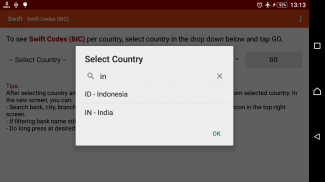 Swift Codes (BIC) screenshot 2