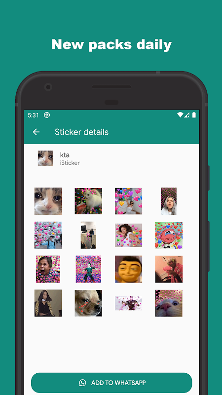 Tiktok personnalisé coloré - Sticker Autocollant par StickerGreen