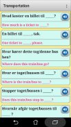 Danish phrasebook and phrases screenshot 3