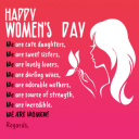 Happy Women Day: Greeting, Photo Frames, GIF Quote Icon