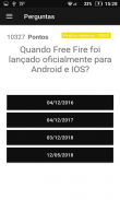 Quiz - Free Fire Diamantes screenshot 4