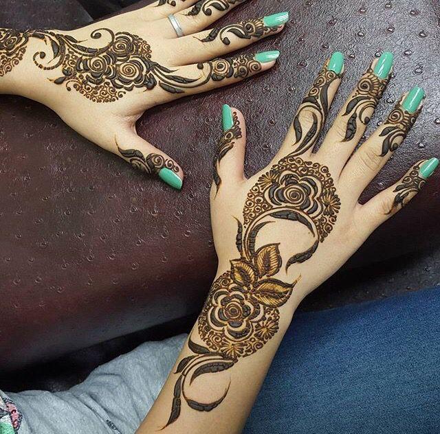 Emirati henna design ❤ @aamiz_henna DM for henna inquiries. Call or  whatsapp 34460013. . . . #hennabahrain #hennaart #mehendidesig... |  Instagram