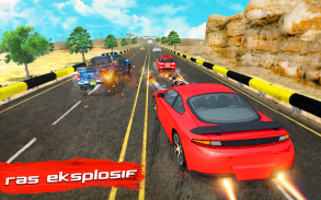 Game Menembak Balap Mobil Kematian Gila screenshot 6