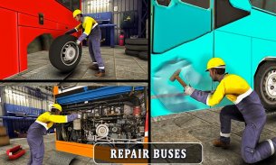 City Bus Wash Simulator: Gas Station Car Wash Game screenshot 11