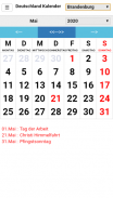 Deutschland Kalender screenshot 1