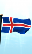 Iceland Flag 3D Free Wallpaper screenshot 4