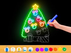 Draw Glow Christmas screenshot 1