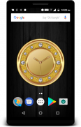 Luxury Golden Clock Live Wallpaper screenshot 1