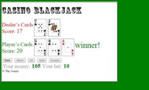 Blackjack 1-on-1 screenshot 2