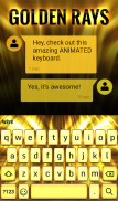 Golden Rays Animated Keyboard screenshot 5