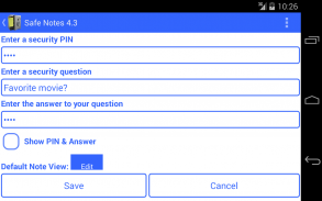 Safe Notes is a secure notepad screenshot 2