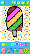 Glitter ice cream coloring screenshot 1
