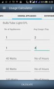 Electricity Usage Calculator screenshot 1