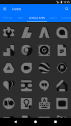 Grey and Black Icon Pack screenshot 5