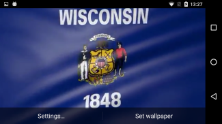 Wisconsin Flag Live Wallpaper screenshot 4