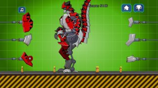 Red T-Rex Robot Dinosaur screenshot 2