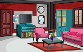 Escape Game-Red Living Room screenshot 0