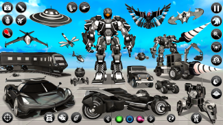 Flying hawk Robot car Game screenshot 7