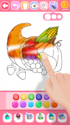 Fruit & vegetables Coloring Book For Kids Glitter screenshot 12
