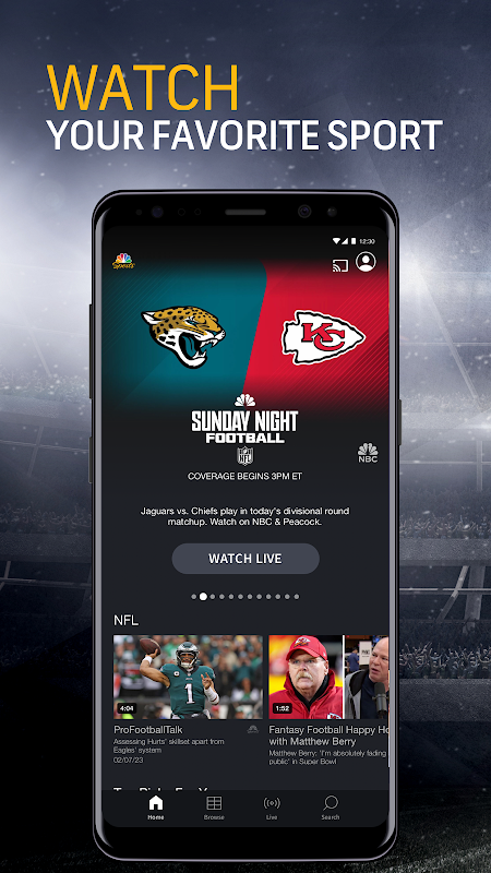apps to watch sunday night football