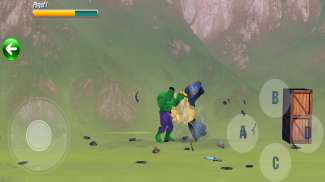 Monster Hunk Hero City Battle :Gangstar Crime 3D screenshot 2