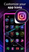 Modifica Icone App Neon screenshot 5