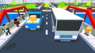 Coach Bus Driver Blocky Game Public Transport Sim screenshot 4
