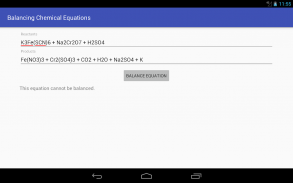 Balancing Chemical Equations screenshot 4