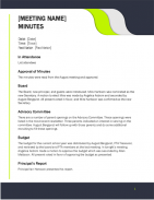 Meeting Minutes & Notes Office Templates screenshot 13