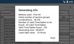 UTAS(HCT) TimeTable Generator screenshot 7