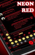 SMS Messages Neon Led Red Theme screenshot 0