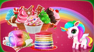 Unicorn Rainbow Bakery: Cook Cake, Donut & Cupcake screenshot 4