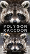 Polygonraccoon tema do teclado screenshot 4